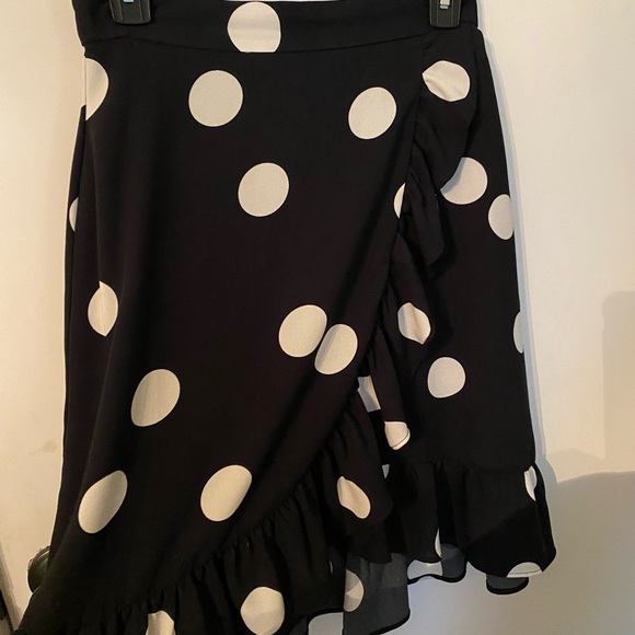 Mod cloth vintage polka dot skirt, size 4 - Picture 2 of 4
